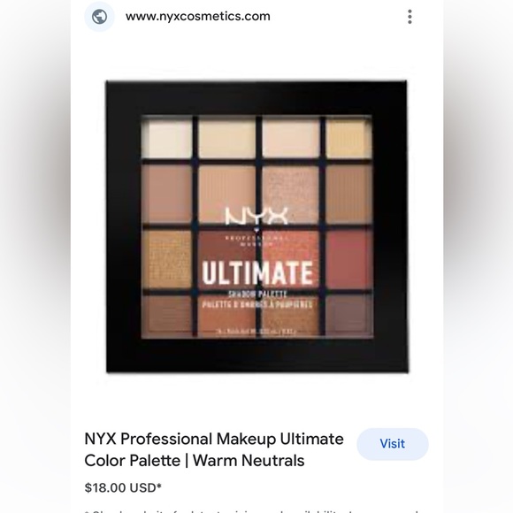 NEW NYX palette warm neutrals - Picture 3 of 3